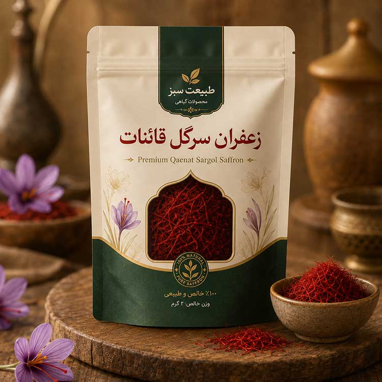 زعفران سرگل قائنات – 1 مثقالی –کلرفیل ایران